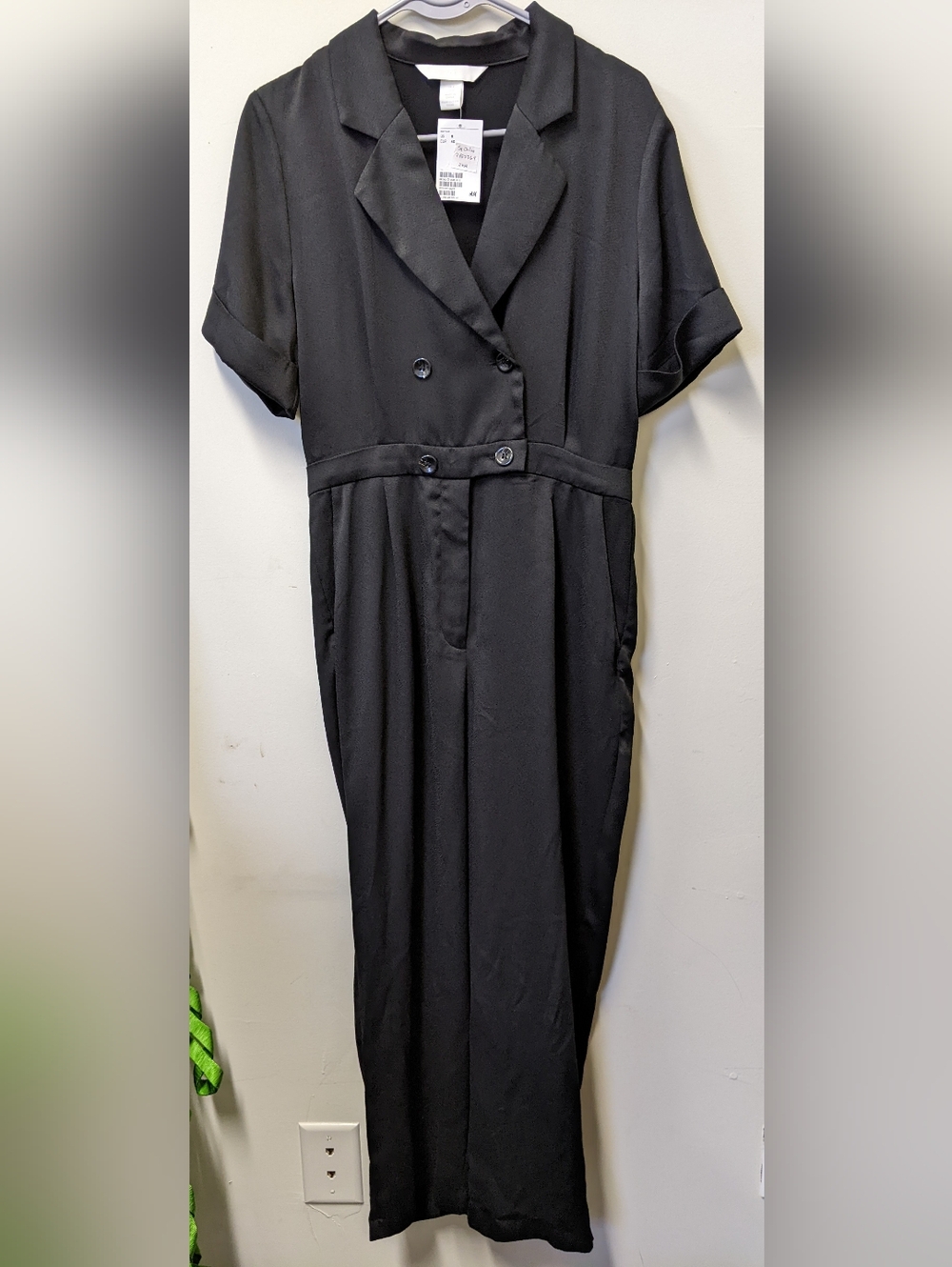 H&M Black Short Sleeve Women's Jumpsuit - New With Tags